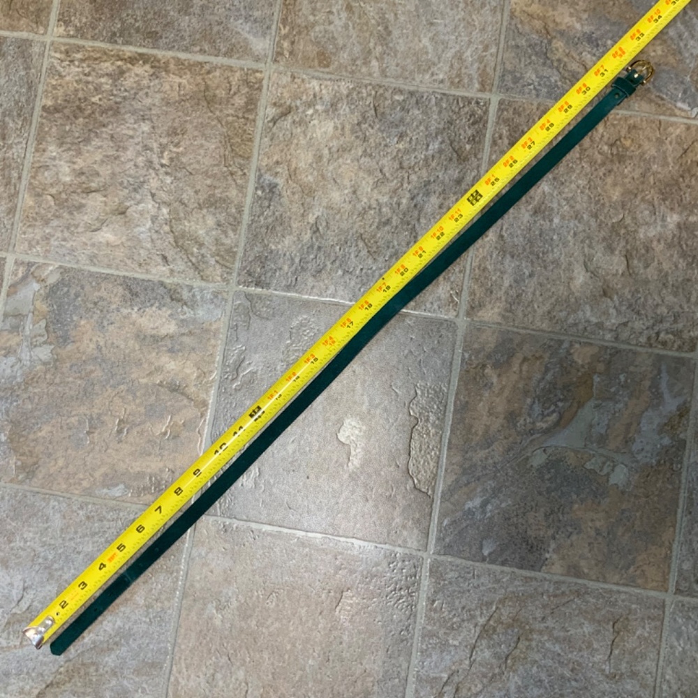 Green Suede Feel Skinny Belt - Picture 5 of 7